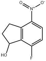 1H-Inden-1-ol, 7-fluoro-2,3-dihydro-4-nitro- Structure