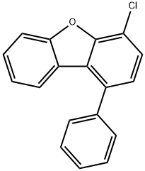 Dibenzofuran, 4-chloro-1-phenyl- Structure