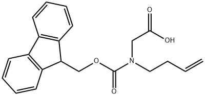 Glycine, N-3-buten-1-yl-N-[(9H-fluoren-9-ylmethoxy)carbonyl]- Structure