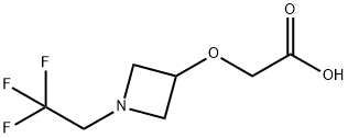 Acetic acid, 2-[[1-(2,2,2-trifluoroethyl)-3-azetidinyl]oxy]- Structure