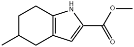 methyl
5-methyl-4,5,6,7-tetrahydro-1H-indole-2-carboxyla
te Structure