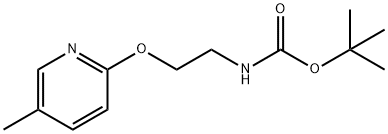 tert-Butyl N-{2-[(5-methylpyridin-2-yl)oxy]ethyl}carbamate Structure