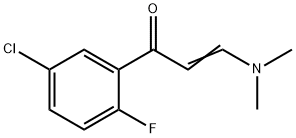 (2E)-1-(5-Chloro-2-fluorophenyl)-3-(dimethylamino)prop-2-en-1-one 구조식 이미지