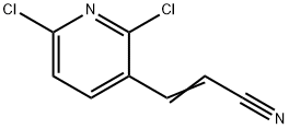 (2E)-3-(2,6-Dichloropyridin-3-yl)prop-2-enenitrile Structure