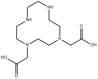 1,4,7,10-Tetraazacyclododecane-1,4-diacetic acid 구조식 이미지