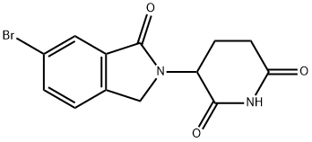 3-(6-bromo-1-oxoisoindolin-2-yl)piperidine-2,6-dione 구조식 이미지