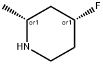 Piperidine, 4-fluoro-2-methyl-, (2R,4R)-rel- Structure