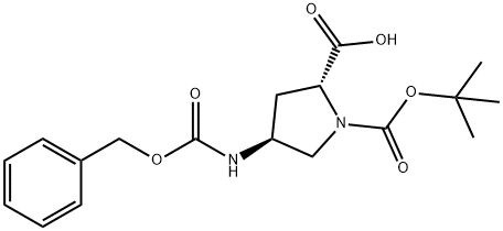 (4S)-1-Boc-4-(Cbz-amino)-D-proline Structure