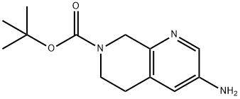 tert-butyl 3-amino-6,8-dihydro-5H-1,7-naphthyridine-7-carboxylate Structure