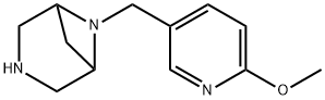 3,6-Diazabicyclo[3.1.1]heptane, 6-[(6-methoxy-3-pyridinyl)methyl]- Structure