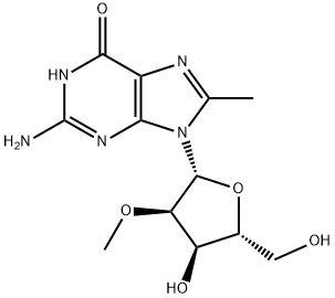 Guanosine, 8-methyl-2'-O-methyl- 구조식 이미지