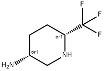 3-Piperidinamine, 6-(trifluoromethyl)-, (3R,6R)-rel- Structure