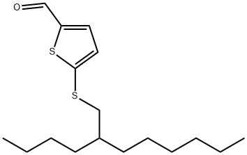 2-Thiophenecarboxaldehyde, 5-[(2-butyloctyl)thio]- Structure