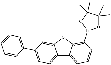 Dibenzofuran, 3-phenyl-6-(4,4,5,5-tetramethyl-1,3,2-dioxaborolan-2-yl)- Structure
