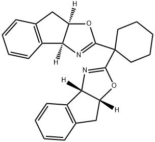 8H-Indeno[1,2-d]oxazole, 2,2'-cyclohexylidenebis[3a,8a-dihydro-, (3aS,3'aS,8aR,8'aR)- Structure