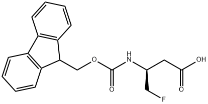 Butanoic acid,3-(((9H-fluoren-9-ylmethoxy)carbonyl)amino)-4- Structure