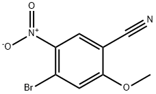 Benzonitrile, 4-bromo-2-methoxy-5-nitro- Structure