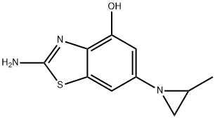 4-Benzothiazolol, 2-amino-6-(2-methyl-1-aziridinyl)- Structure
