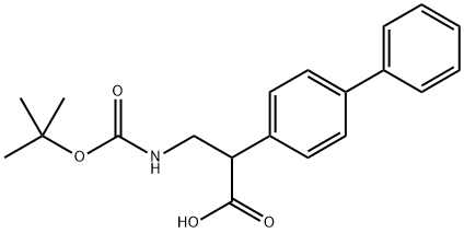 2-(Biphenyl-4-yl)-3-(Boc-amino)propanoic acid Structure