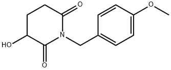 2,6-Piperidinedione, 3-hydroxy-1-[(4-methoxyphenyl)methyl]- 구조식 이미지