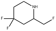 Piperidine, 4,4-difluoro-2-(fluoromethyl)- Structure