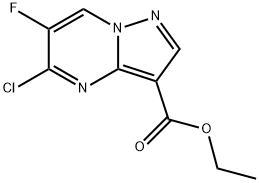 ethyl 5-chloro-6-fluoropyrazolo[1,5-a]pyrimidine-3-carboxylate 구조식 이미지