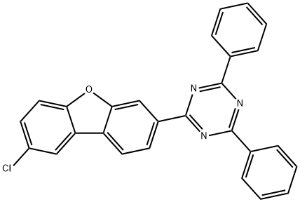 1,3,5-Triazine, 2-(8-chloro-3-dibenzofuranyl)-4,6-diphenyl- Structure