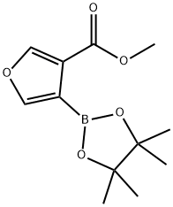 4-(Methoxycarbonyl)furan-3-boronic acid, pinacol ester Structure