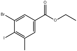 Ethyl 3-bromo-4-iodo-5-methylbenzoate 구조식 이미지