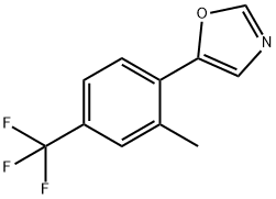 5-(2-methyl-4-(trifluoromethyl)phenyl)oxazole Structure