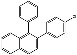 Naphthalene, 2-(4-chlorophenyl)-1-phenyl- 구조식 이미지