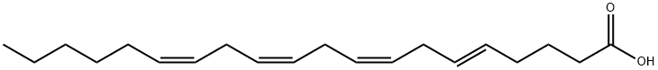 5,8,11,14-Eicosatetraenoic acid, (5E,8Z,11Z,14Z)- Structure