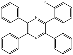 Pyrazine, 2-(2-bromophenyl)-3,5,6-triphenyl- Structure