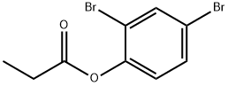 Phenol, 2,4-dibromo-, 1-propanoate Structure