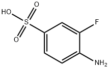 Benzenesulfonic acid, 4-amino-3-fluoro- Structure