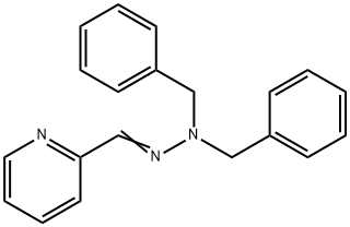 2-Pyridinecarboxaldehyde, 2,2-bis(phenylmethyl)hydrazone 구조식 이미지