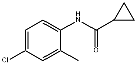 Cyclopropanecarboxamide, N-(4-chloro-2-methylphenyl)- 구조식 이미지