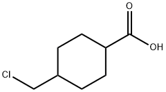 Cyclohexanecarboxylic acid, 4-(chloromethyl)- Structure