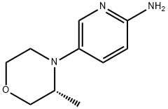 2-Pyridinamine, 5-[(3R)-3-methyl-4-morpholinyl]- Structure