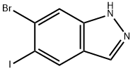 1H-Indazole, 6-bromo-5-iodo- 구조식 이미지