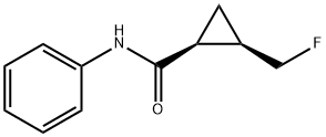 rac-(1R,2S)-2-(fluoromethyl)-N-phenylcyclopropan
e-1-carboxamide Structure