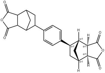 4,7-Methanoisobenzofuran-1,3-dione, 5,5'-(1,4-phenylene)bis[hexahydro-, (3aR,4R,5R,7S,7aS)-rel- Structure