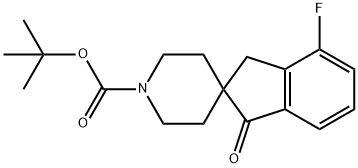 tert-butyl 4-fluoro-1-oxo-1,3-dihydrospiro[indene-2,4'-piperidine]-1'-carboxylate Structure