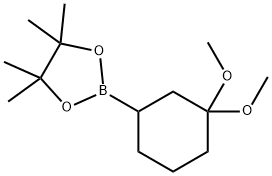 2-(3,3-Dimethoxycyclohexyl)-4,4,5,5-tetramethyl-1,3,2-dioxaborolane Structure