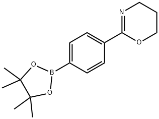 2-[4-(Tetramethyl-1,3,2-dioxaborolan-2-yl)phenyl]-5,6-dihydro-4H-1,3-oxazine Structure