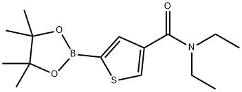 4-(Diethylcarbamoyl)thiophene-2-boronic acid pinacol ester Structure