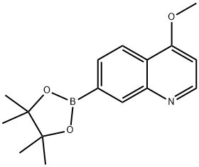 4-Methoxyquinoline-7-boronic acid, pinacol ester Structure