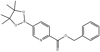 Benzyl 5-(tetramethyl-1,3,2-dioxaborolan-2-yl)pyridine-2-carboxylate 구조식 이미지