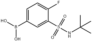 3-(tert-Butylsulfamoyl)-4-fluorophenylboronic acid Structure