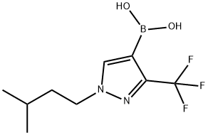 1-Isopentyl-3-(trifluoromethyl)pyrazole-4-boronic acid Structure